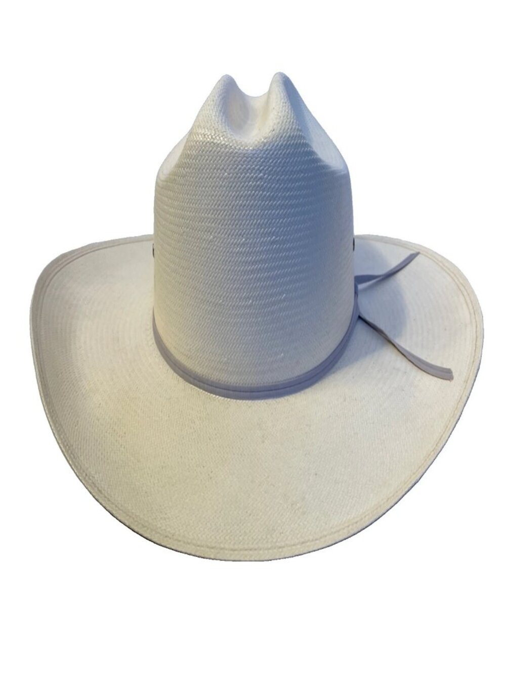 Vintage Bailey U-Rollit Straw Cowboy Hat 7 1/4 58 Western Summer Gray Band - Picture 2 of 13